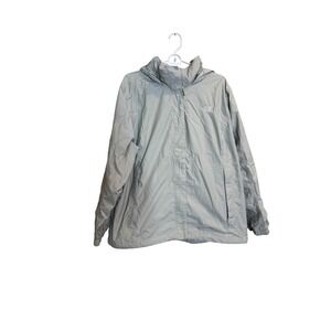 The North Face DryVent Jacket Womens 3XL Gray Hooded Waterproof Rain Coat Shell